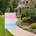 thumbnail image 2 of Yayeee Garden Flag 12" x 18" Double Sided Outdoor Yard Lawn Holiday Decorations, Light Pink Stripes, 2 of 6