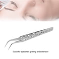 thumbnail image 2 of NFTIGB Grafting False Eyelashes Extension Tool, Professional Premium Stainless Steel Curved Tweezers for Individual Lashes & Cluster Application (5.9 inches / 15 cm), Silver Finish Makeup Tool, 2 of 7