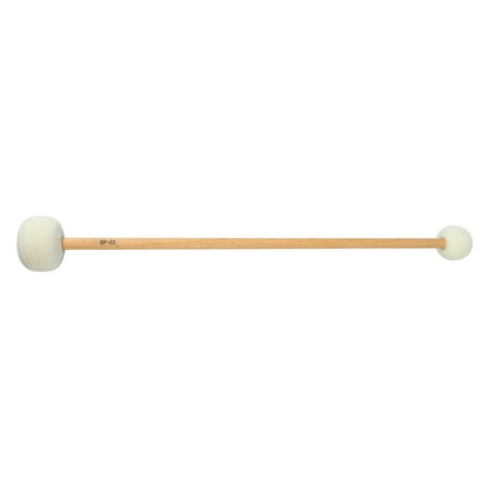 Baguette de tambour en feutre doux, sensation de main confortable et  exquise, maillet de percussion de grosse caisse, manche en bois de hêtre  durable