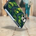 thumbnail image 2 of DALUX Hybrid Slim Dual Layer Phone Case Cover Compatible with Iphone 13 (6.1 inch) - Green Camo Badge, 2 of 3
