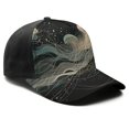 thumbnail image 3 of Design Pattern Baseball Cap – Stylish Spliced Design Adjustable Trucker Hat with Full Print Front & Brim, Breathable Cotton Blend Snapback for Sports, Travel & Daily Wear, 3 of 3