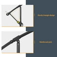 thumbnail image 6 of ACEGOSES 10ft Outdoor Offset Patio Hanging Umbrella with Steel Ribs for Deck, Balcony and Garden,Lake Blue, 6 of 8