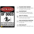 thumbnail image 2 of Beware of Dogs Metal Sign Warning Tin Sign Waterproof Indoor or Outdoor Use for Front Door Farmhouse Yard Home Wall Decor 8x12 Inches, 2 of 6