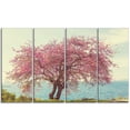 thumbnail image 2 of Pink Flowers on Lonely Tree - Landscape Canvas Art Print, 2 of 3