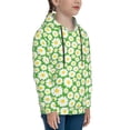 thumbnail image 3 of Pofeuu Daisies Flowers Print Kids Pullover Hoodies Warm Thick Hooded Sweatshirt with Packet for Boys Girls-Large, 3 of 6