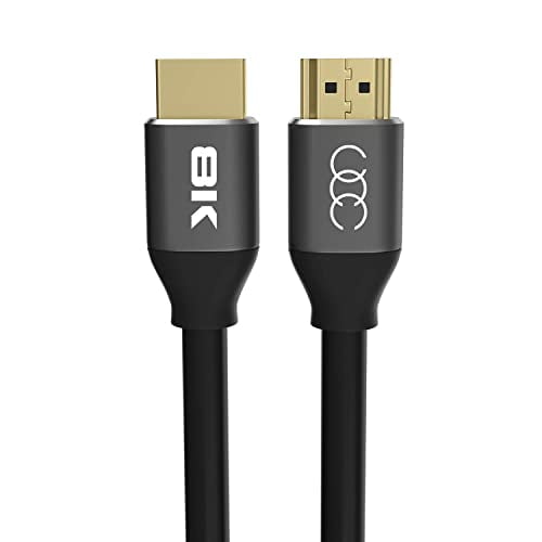 HDMI Cable 10 ft 8K Resolution UHD 2.1b Ready Supports