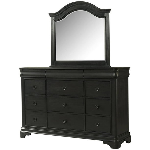 Picket House Furnishings Conley Charcoal Dresser And Mirror Set Walmart Com Walmart Com