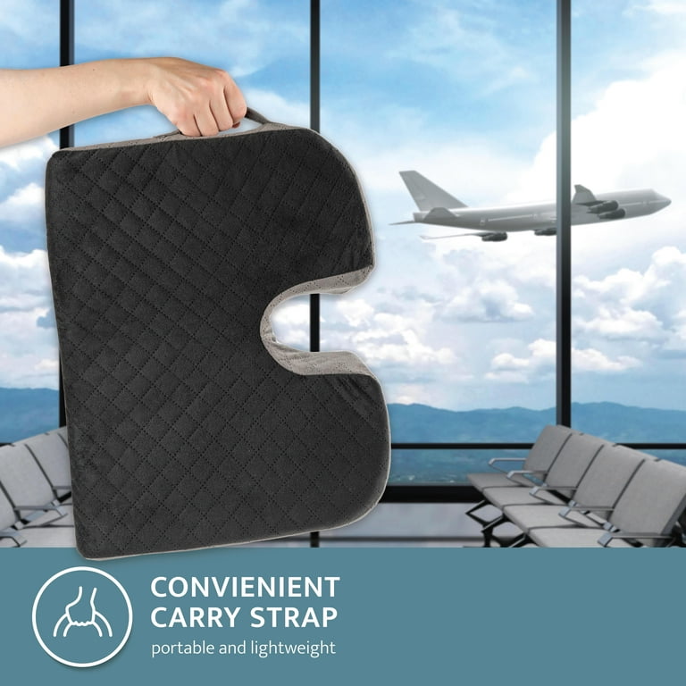 Kӧlbs Car Seat Cushion Truck Driver Cushion | Wedge Seat Cushion with  Cutout for Coccyx Tailbone Pain Relief Cushion | Car Pillow Car Seat  Cushion for