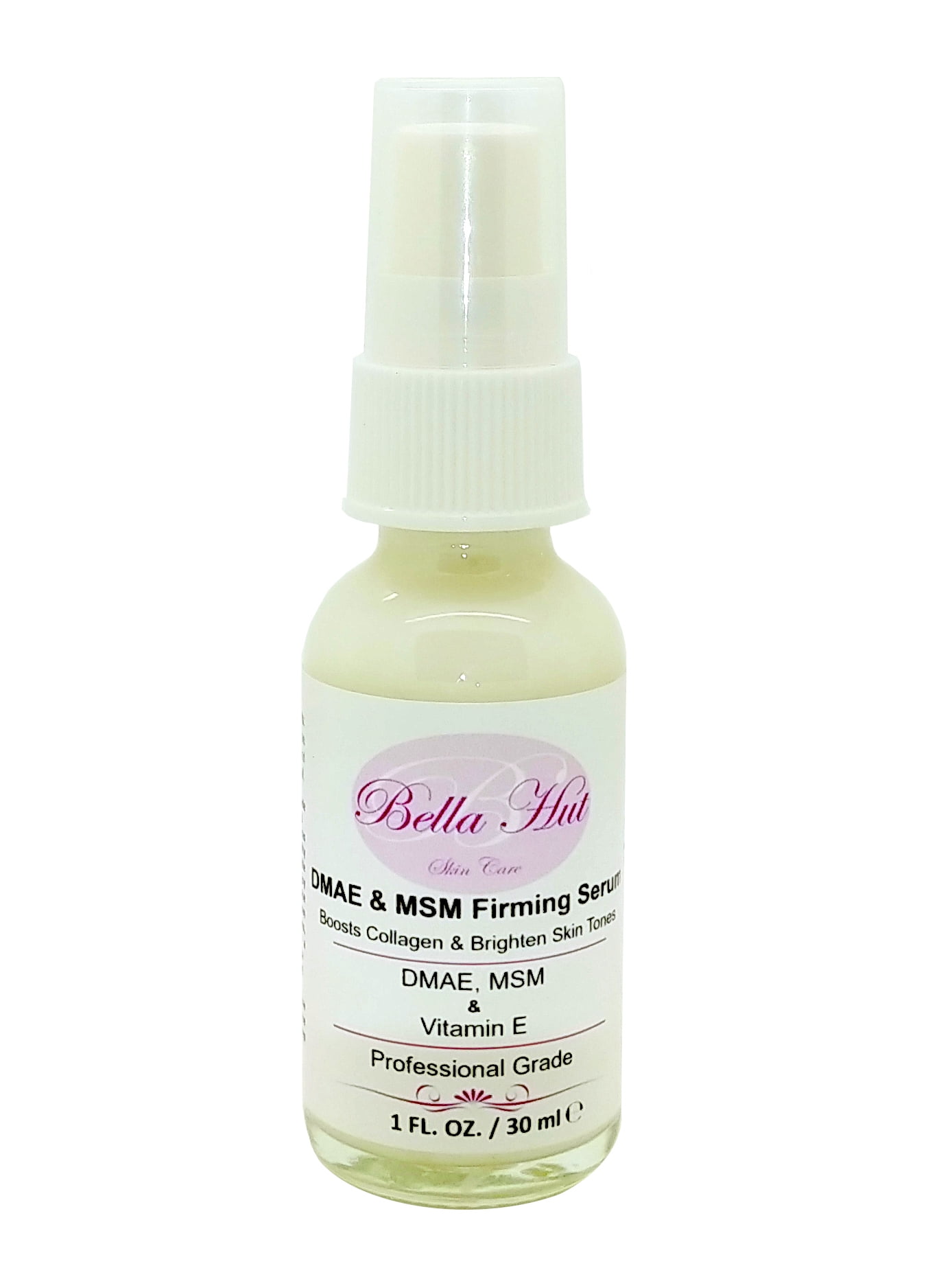 Bellahut DMAE & MSM Face Firming Serum, 1 OZ EZ Pump Bottle, Boosts