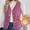 Pink women's sleeveless fleece vest a1, variant on Women Fall Winter Sleeveless Fleece Vest Warm Button Down Open Front Casual Jacket Solid Coat Basic Layering Tops Outdoor Daily Wear, Pink M