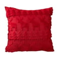thumbnail image 2 of Nkmbld Christmas Pillow Covers Decoration Christmas Pillowcase Snowflake Christmas Tree Embroidery Pillowcase for Sofa, Couch, Bed and Car, Red, 2 of 4