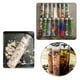 thumbnail image 5 of Tubo de Ensayo de Plástico de 30 Piezas de 110 Ml, Tubos de Ensayo Planos Transparentes, Tubos de Ensayo de Plástico con Tapas de Rosca para Dulces, Frijoles, Decoración de Fiesta, 5 of 10