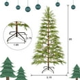 thumbnail image 2 of 6 Feet Artificial Full Christmas Tree Includes LED Lights and Metal Stand, 612 Tips Full Tree,Xmas Decoration, 2 of 7