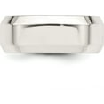thumbnail image 4 of Sterling Silver Ss 8mm Bevel Edge Size 13.5 Band Made In United States qbec080-13.5, 4 of 5