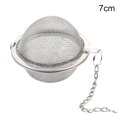 thumbnail image 3 of Boule de Thé en Maille d'Acier Inoxydable avec Diffuseur d'Intervalle Infuseur de Thé de Chaîne pour le Riz de Café de Rinçage de Drain, L, 3 of 9