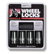 Gorilla Automotive 76641N Duplex Acorn Wheel Locks (14mm x 1.50 Thread Size) - Pack of 4,Chrome