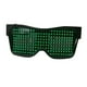 thumbnail image 1 of Control De Aplicación De Anteojos LED Bluetooth Para Raves Fun Flashing Display Text Green Sunnimix cosplay anime bluetooth, 1 of 8