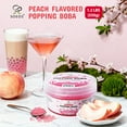 thumbnail image 5 of Soeos Peach Popping Boba, 550g – Juicy Peach Flavor Pearls for Bubble Tea, Frozen Yogurt & Desserts, 5 of 5