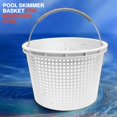 thumbnail image 2 of Cesta para skimmer de piscina Swimables para piscina enterrada compatible con la cesta para skimmer Pentair U-3 y la cesta para piscina Hayward Sp1070 | Peso de latón incorporado | Mango de acero inox, 2 of 8