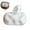 white, variant on Ceramic Tissue Box Cover with Irregular Cloud Design, Modern Matte White Square Facial Tissue Holder for Living Room Bedroom Office Bathroom