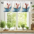 thumbnail image 2 of Pig Bathing Valances for Windows, 42 x 12in, in The Bathtub Rod Pocket Kitchen Valance Curtain Light Filtering Window Treatments for Living Room Bedroom, 1 Panel, 2 of 7