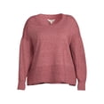 thumbnail image 5 of Terra & Sky Women's Plus Size Crewneck Sweater, Lightweight, 5 of 6
