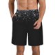 thumbnail image 1 of Balery Silver Glitter1 Traje de Baño Estilo Hawaiano para Hombre, Shorts de Secado Rápido con Bolsillos-Small, 1 of 6