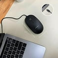 Macally Wired USB C Mouse for Mac and PC Slim, Quiet, and Reliable 3 Button, Scroll Wheel