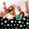thumbnail image 4 of MMYGU Daisy Blanket Floral Daisies Fuzzy Flannel Throw Blankets Flowers Plush Decor Cozy Bedding for Bed Couch Living Room Kids Girls Women Adults Gifts 60x80in, 4 of 6