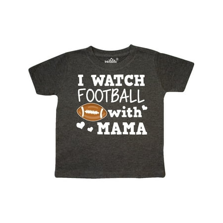 

Inktastic I Watch Football with My Mama Gift Toddler Boy Girl T-Shirt