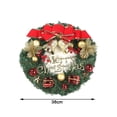 thumbnail image 5 of SPRING PARK Christmas Wreath, Traditional Christmas Advent Wreath, Artificial Decorative Pine Wreath with Shatterproof Ball Ornaments for Christmas Party Decor, Front Door, 5 of 7