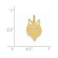 thumbnail image 3 of 14k Yellow Gold Fox Head Charm Pendant, 3 of 3