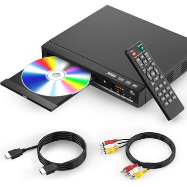 All-Region DVD Players for TV with HDMI，CD Player for Home Stereo System, HDMI and RCA Cable Included，Enjoy an