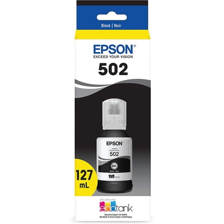 EPSON T502 EcoTank Ink Ultra-high Capacity Bottle Black (T502120-S) for ...