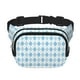 thumbnail image 1 of Balery Blue and White Squares Mochila Cinturón para Mujeres y Hombres, Bolsa de Cintura Impermeable de Doble Capa con Correa, 1 of 9