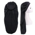 thumbnail image 3 of Visland Women Large Satin Sleep Bonnet Cap , Elastic Wide Band Satin Bonnet Sleeping Night Cap & Hat for Natural Curly Hair, Long Braids, 3 of 6
