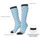 thumbnail image 4 of Balery Blue Fish Scale Texture Calcetines novedosos Calcetines deportivos Calcetines hasta la rodilla Calcetines de algodón Calcetines originales y geniales, 4 of 6