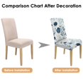 thumbnail image 7 of Vintage Tropical Flower and Leaves Garden Butterfly Dining Chair Covers 4 Pack Washable Polyester Stretch Slipcovers Removable Seat Protector for Rustic Farmhouse, 7 of 7