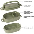 thumbnail image 2 of Lunch Boxes - 2-in-1 Stackable Bento Lunch,1550ml Cutlery Set Bento Boxes - For Kid Men Women Adults Working Schools ,suitable For Microwave And Dishw, 2 of 4