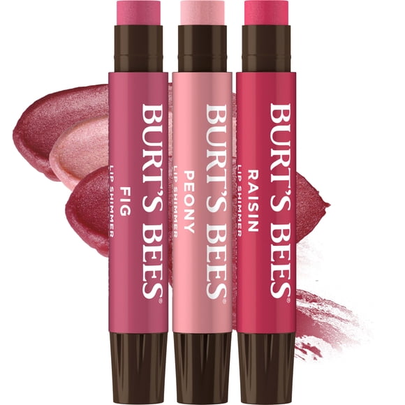 Lip Shimmer Burt's Bees Nude Collection, 3 tubos de 2,6 ml