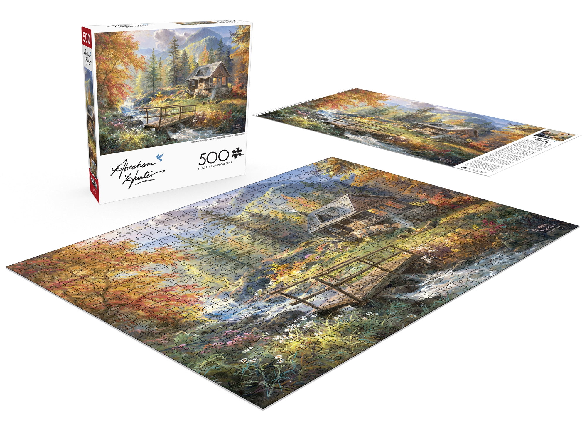 Buffalo Games Le puzzle Abraham Hunter Cabin in the Highlands en 500 pièces