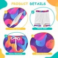 thumbnail image 3 of joogoo Gradient Rainbow Boys Swim Trunks Beach Swimsuit Shorts Boxer 4T, 3 of 8