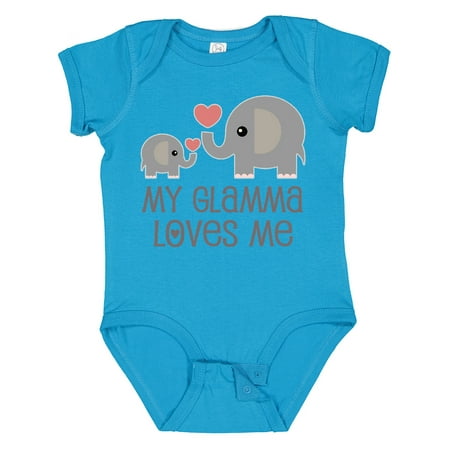

Inktastic My Glamma Loves Me Grandchild Gift Baby Boy or Baby Girl Bodysuit
