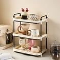 thumbnail image 1 of Cup Storage Shelf, Desktop Mug Organizer, Sideboard Teacup Drainer, Plastic, Large Capacity, Multi-Purpose For Tableware Office Supplies, Handle Design, Stylish Decor, 1 of 6