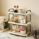 thumbnail image 1 of Soporte acrílico de 3 niveles para tazas de café, expositor de tazas, organizador de tazas, estante para tazas, organizador de barra de café, estante para tazas, para gabinete, cocina y hogar., 1 of 6