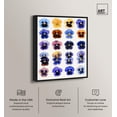 thumbnail image 2 of Pansy Patch Grid IV Canvas Print Flower Art Decor by Art Remedy, Black Frame, 30 x 36, 2 of 6