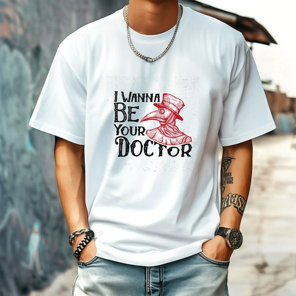 Men's T Shirt Round Neck Patterned Tee Summer New Sports Shirt Vintage Style Gift for Friends XS