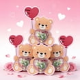 thumbnail image 4 of BotaniNest Valentine's Day Bear Greeting Card With Candy Heartwarming Keepsake For Couples And Loved Ones, 4 of 5