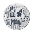 thumbnail image 1 of I Love You Mouse Pad for Computers, Celestial Love My Other Half Floating at top of Cloud Never Let Go Concept, Round Non-Slip Thick Rubber Modern Mousepad, 8" Round, Blue Grey White, by Ambesonne, 1 of 2
