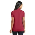 thumbnail image 2 of Port Authority Ladies Cotton Touch Performance Polo-M (Chili Red), 2 of 6
